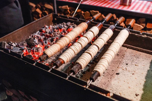 Pastelería checa Trdlo cocinar para la venta — Foto de Stock