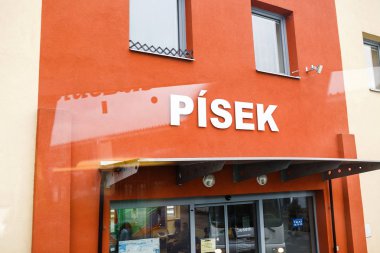 Aralık 2017, Pisek, Çek Cumhuriyeti: Otogar Pisek şehirdeki