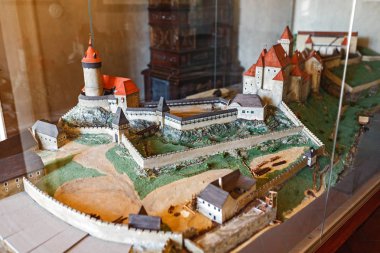 Aralık 2017, Cesky Krumlov, Çek Cumhuriyeti: Minyatür düzen müze, Cesky Krumlov Kalesi