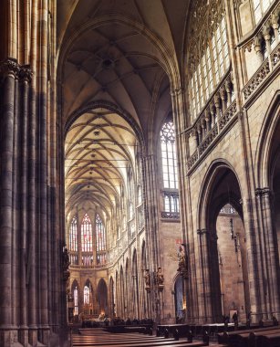 19 Şubat 2017, Prague, Çek Cumhuriyeti: ünlü St. Vitus Katedrali Prag, iç