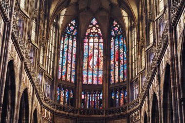 19 Şubat 2017, Prague, Çek Cumhuriyeti: ünlü St. Vitus Katedrali Prag, iç