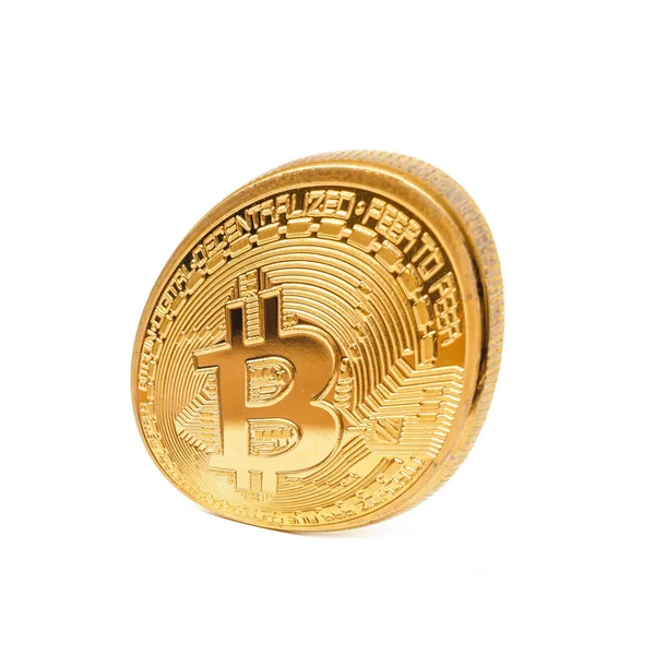 Uppblåst bubbla av bitcoin krypto pengar, begreppet finansiella pyramid — Stockfoto