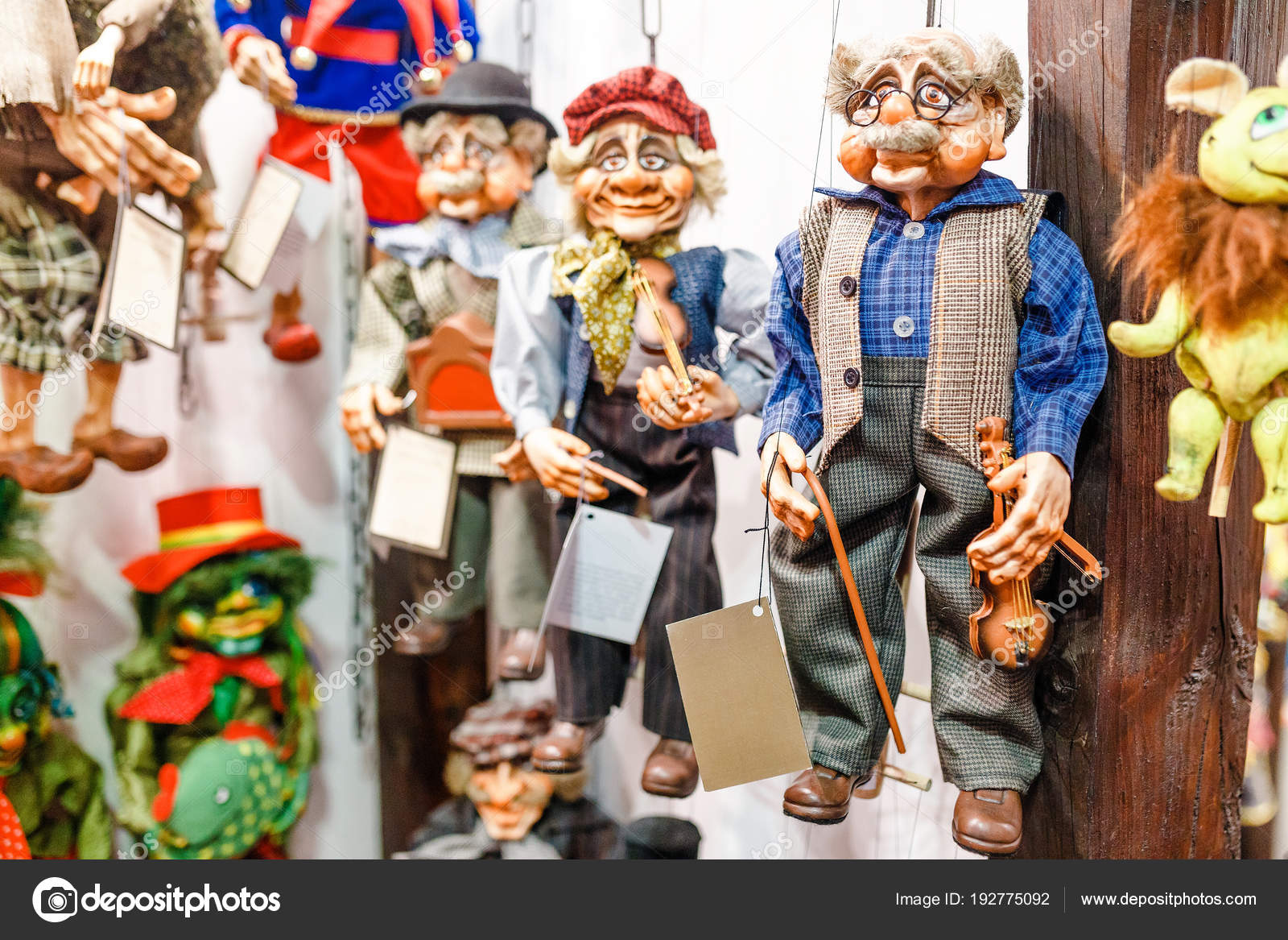 07 DECEMBER 2017, PRAGUE, CZECH REPUBLIC Many different puppet dolls