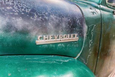 25 Kasım 2019, Dubai, Uae: Chevrolet grunge retro araba