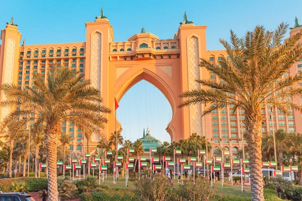2019. november 29., Uae, Dubai: A híres Atlantis Hotel Palm Jumeirah szigetén — Stock Fotó
