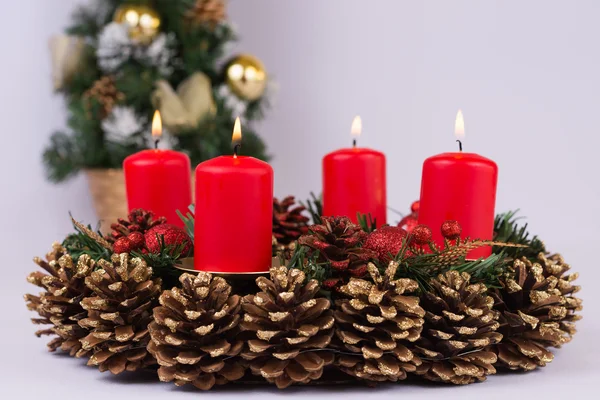 An Advent wreath. — Stock Photo, Image