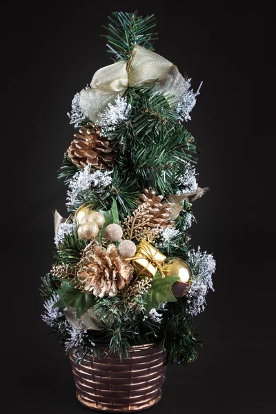 Decorated Christmas trees and decorations. Stock Picture