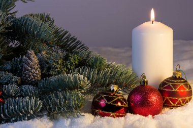 Noel süsleri ve dekorasyonları.