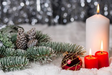 Noel süsleri ve dekorasyonları.