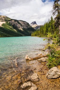 Rocky Dağları. Lower Sherbrook Gölü Yoho Ulusal Parkı, British Columbia, Kanada