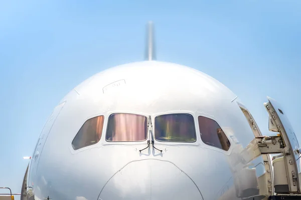 Jet aircraft cockpit — Stock Photo, Image