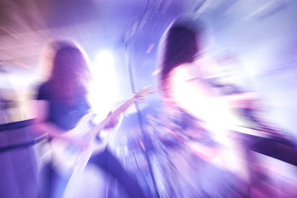 動きぼやけのロック ・ バンド — ストック写真