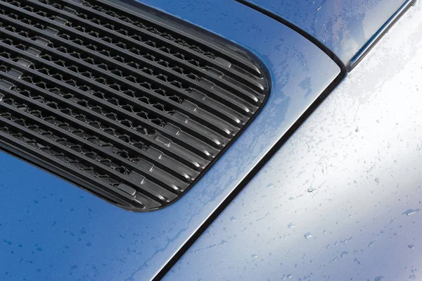 Vehicle panel raindrops — Stock Photo, Image