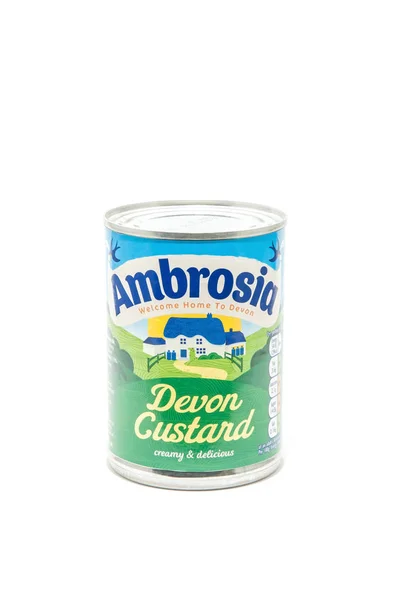 Ambrosia Devon krem na białym tle — Zdjęcie stockowe