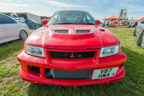 Mitsubishi Evo closeup — Stock Photo, Image