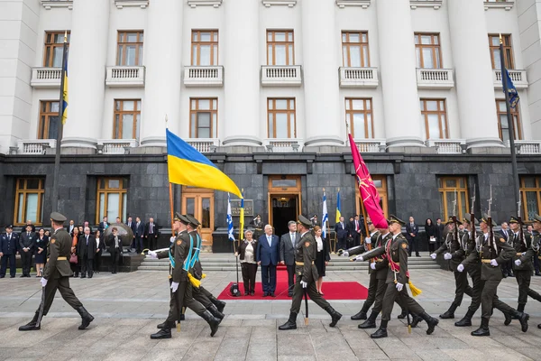 Petro Poroshenko e Presidente de Israel Reuven Rivlin — Fotografia de Stock