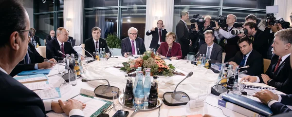 Meeting in Normandy format in Berlin — Stock Photo, Image