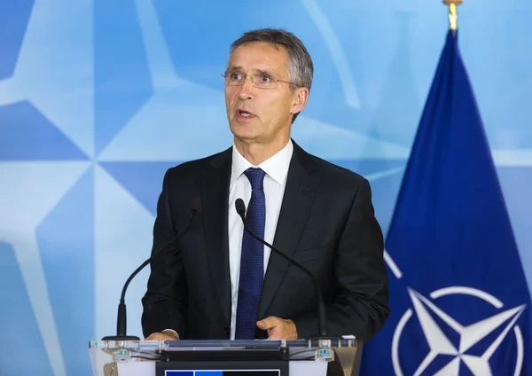 Sekretarz Generalny NATO Jens Stoltenberg — Zdjęcie stockowe