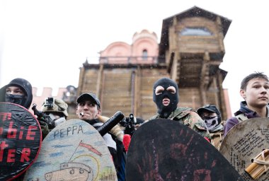 Zombi geçit Kiev, sokaklarında