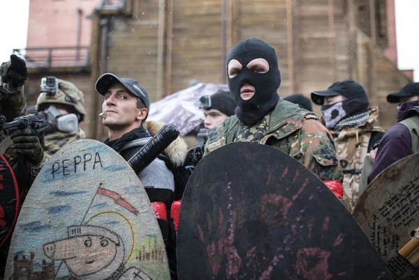 Défilé de zombies dans les rues de Kiev — Photo