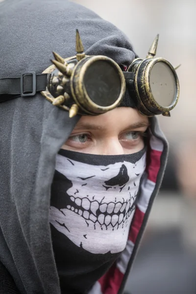 Desfile de zumbis nas ruas de Kiev — Fotografia de Stock