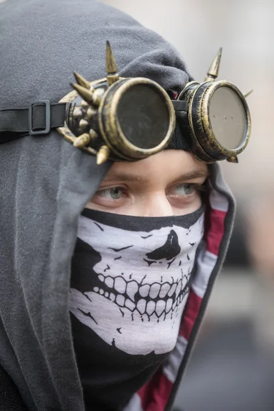 Défilé de zombies dans les rues de Kiev — Photo