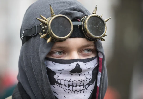 Zombie parade in the streets of Kiev — Stock Photo, Image