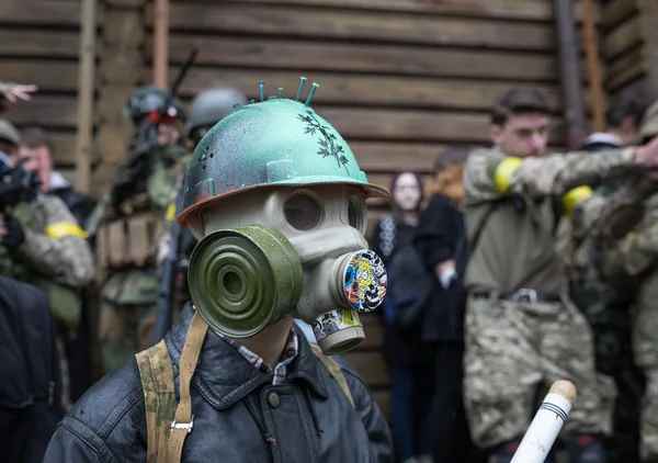 Défilé de zombies dans les rues de Kiev — Photo