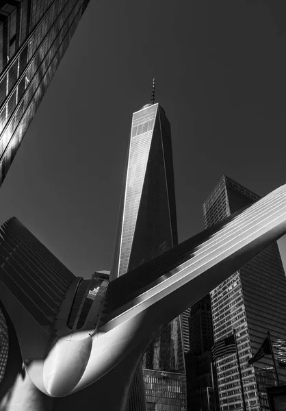 Oculus i World Trade Center transport navet — Stockfoto