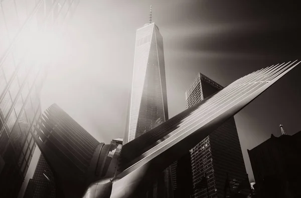 Oculus in the World Trade Center Transportation Hub — Stock Photo, Image