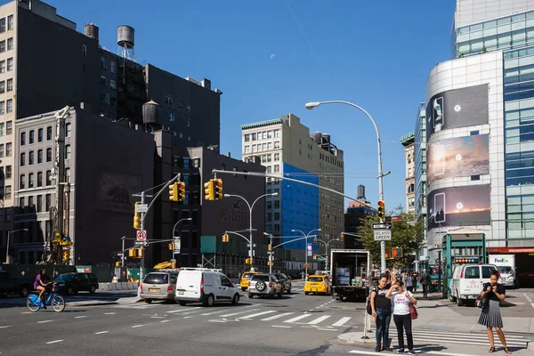 Straßenszene in Manhattan — Stockfoto