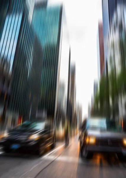 Abstrakta suddig bild på Manhattan — Stockfoto