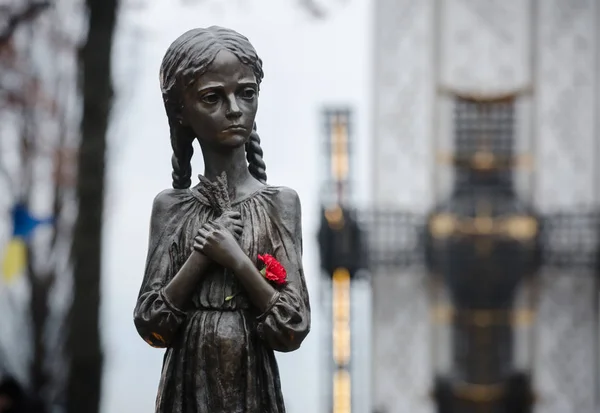 Commemoration of victims of famine-genocide of 1923-1933 years i — Stock Photo, Image