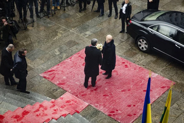 Petro Poroshenko och Dalia Grybauskaite — Stockfoto