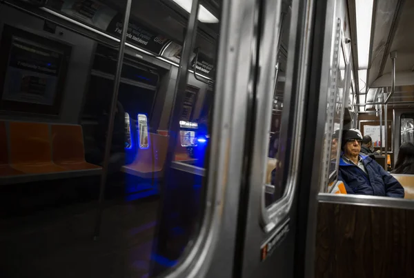 New Yorks tunnelbana — Stockfoto