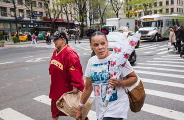 Manhattan sokak sahnesi