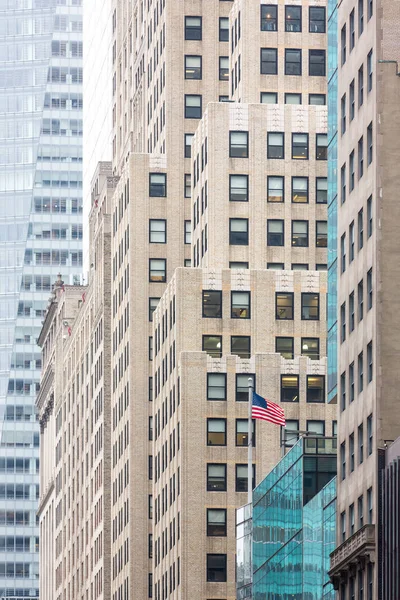 Fasady budynków na Manhattanie — Zdjęcie stockowe