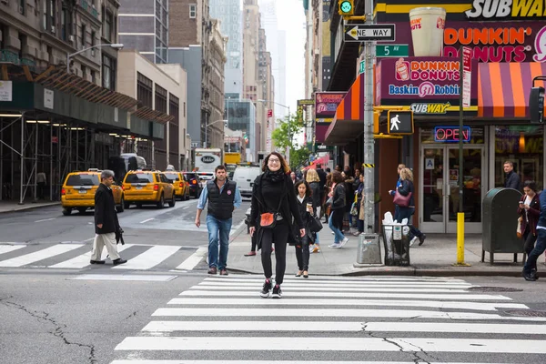 Manhattan utcai jelenet. — Stock Fotó