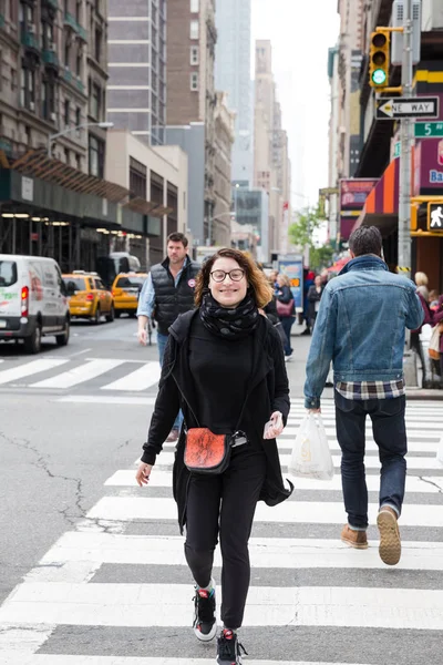 Manhattan straatbeeld. — Stockfoto