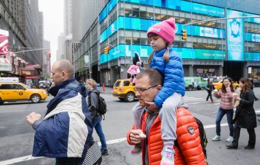 Manhattan sokak sahnesi