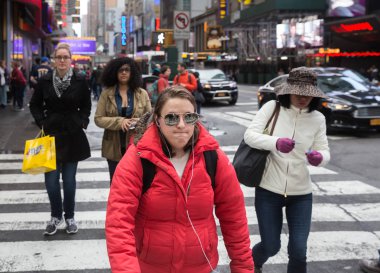 Manhattan sokak sahnesi