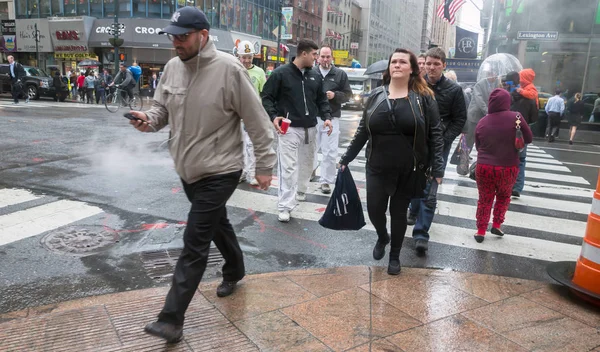 Vapor del metro de la calle en Nueva York —  Fotos de Stock