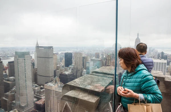 Rockefeller Center Parte superior de la plataforma de observación Rock —  Fotos de Stock