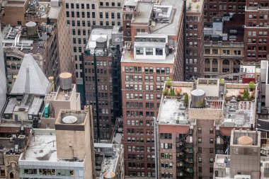 Manhattan çatı havadan görünümü