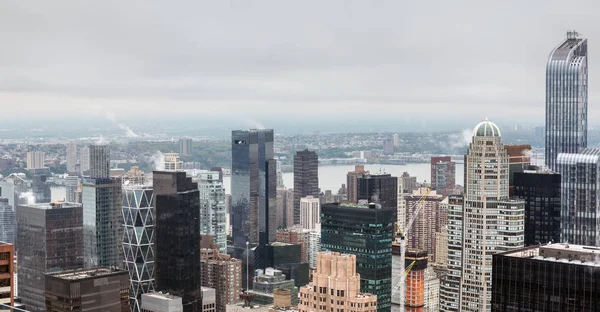 Luchtfoto van Manhattan daken — Stockfoto