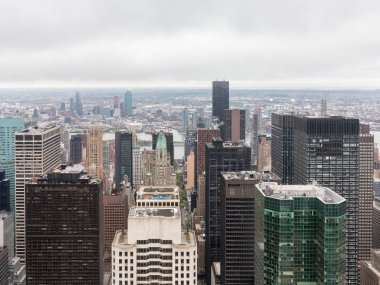 Manhattan çatı havadan görünümü