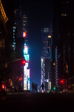 New York şehir sokakları geceleri