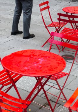 Manhattan sokak sahnesi. 