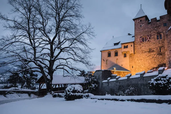 Antiguo castillo medieval en Vaduz, Liechtenstein —  Fotos de Stock