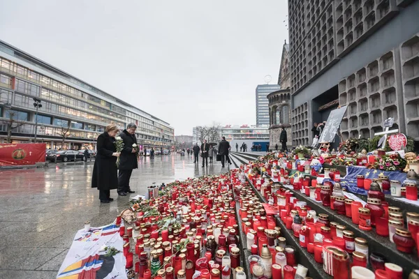 Plats för terrordåd i Berlin den 19 December 2016 — Stockfoto